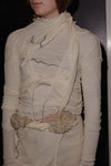 BASERANGE Tiger print cardigan turtleneck sweater TOTST-CG-AU23 UNDYED